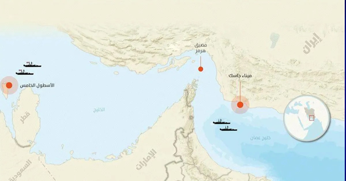 إيران تعلن بدء تشغيل خط تصدير النفط من ميناء جاسك المطل على بحر عمان